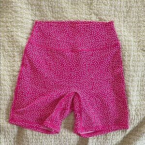 BuffBunny Pink Polka Dot Athletic Shorts